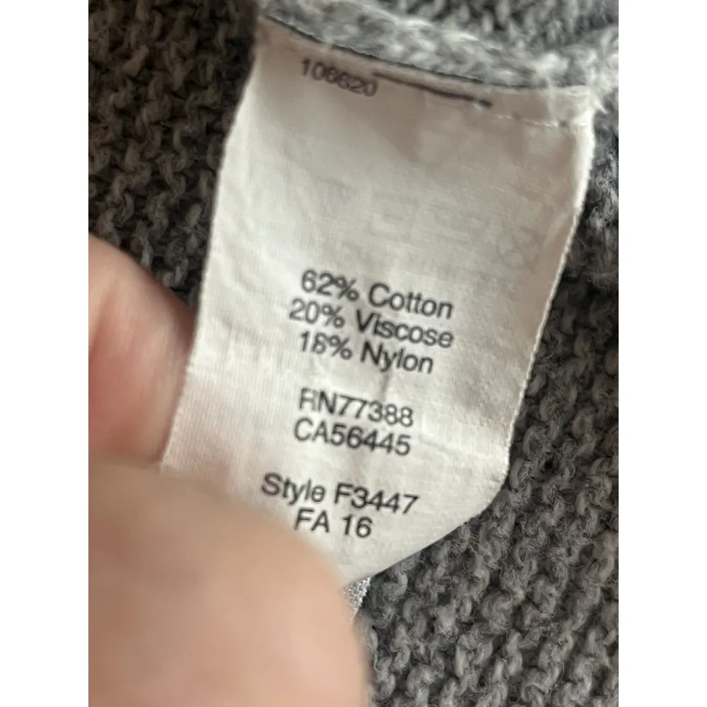 Madewell Sweater Women's Size S Gray Crew Neck Long Sleeve Knit Relaxed Fit - Image 8