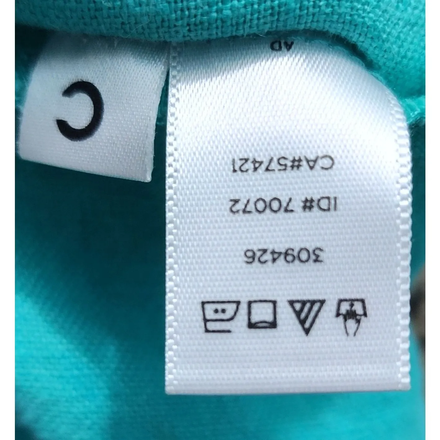 LOFT Embroidered Linen Shorts Teal Blue Green Summer‎ Casual Size 16P - Image 5