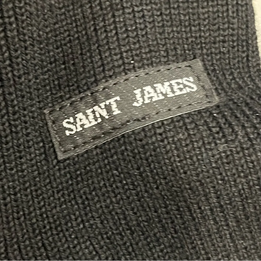 NEW Saint James Black Boatneck Button Shoulder Cable Knit Carnac Sweater Size undefined - Image 6