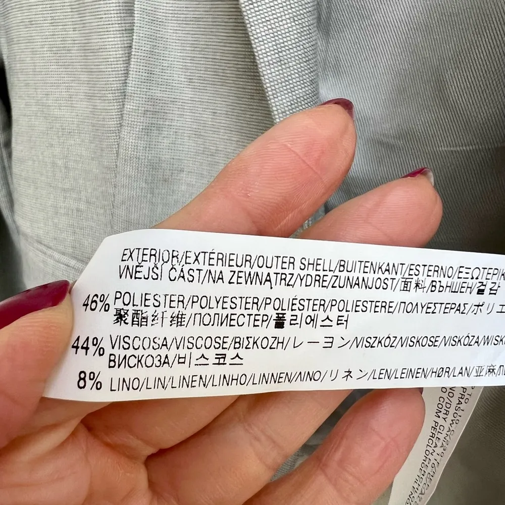 Zara gray plaid blazer large - Image 2