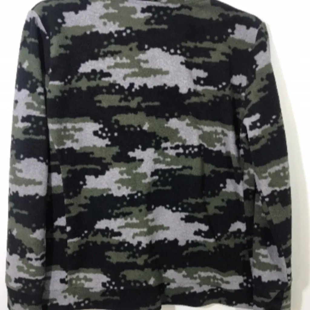 Cuddl Duds Fleecewear Womens L Fleece Camo 1/4 Zip with Pockets - Image 2