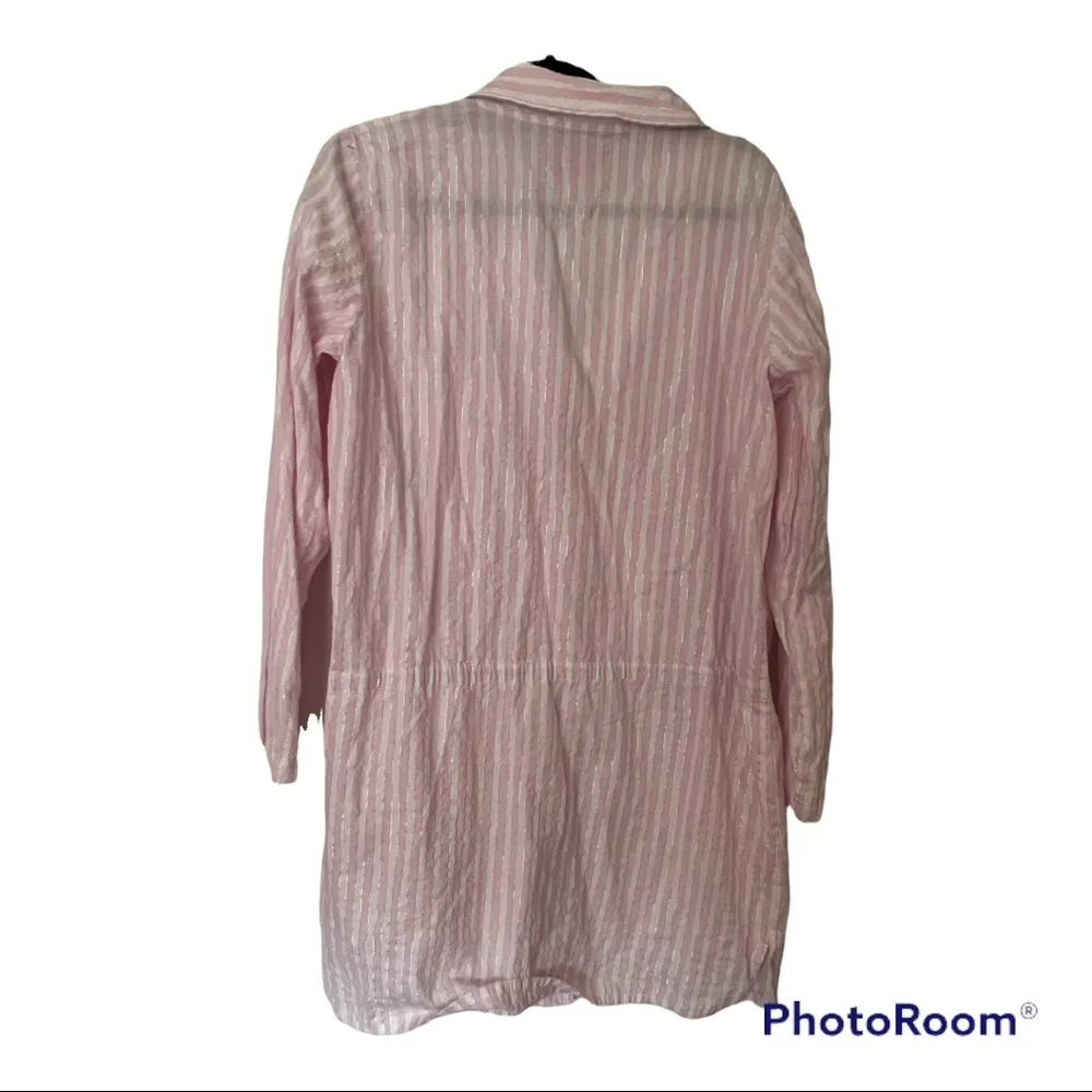 Victoria’s Secret Stripes Button Up PJ Sleep Shirt size large - Image 3