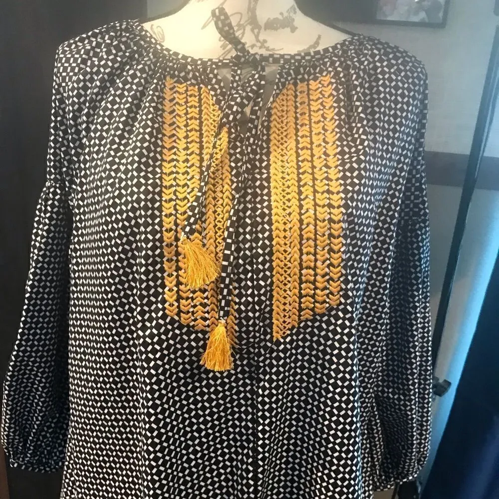 Nu New York Boho Blouse Extra Large XL - Image 12