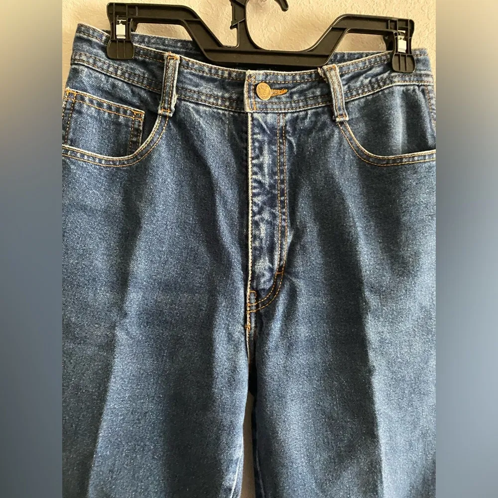 Vintage Jordache High Waist Straight Leg Blue Jeans cotton made USA mom jeans 28 - Image 5