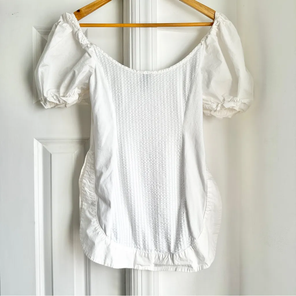 Anthro Maeve Puff Sleeve Sweetheart Top - Image 5