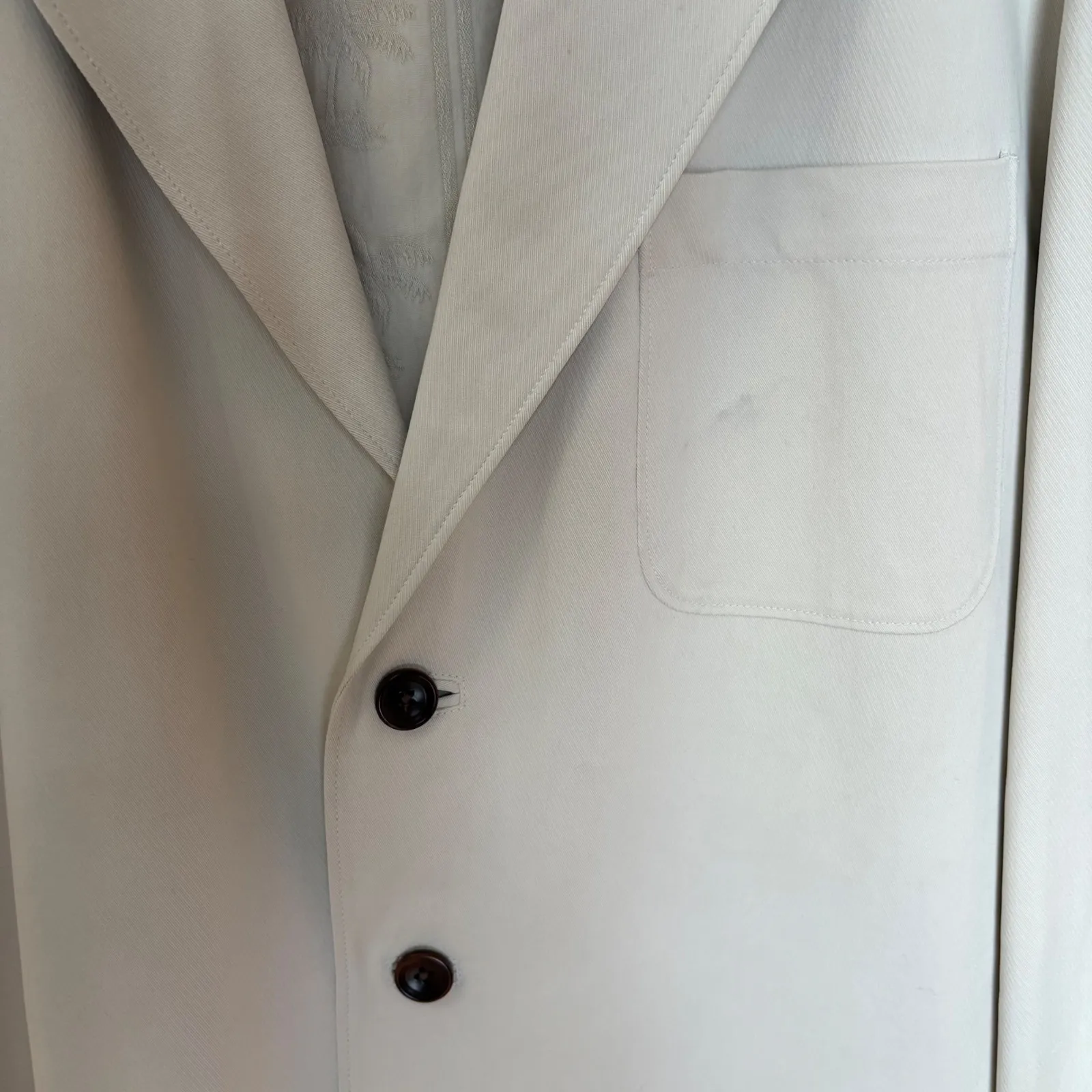 Tommy Bahama Silk Blend Blazer Jacket Cream XL Menswear Inspired - Image 7