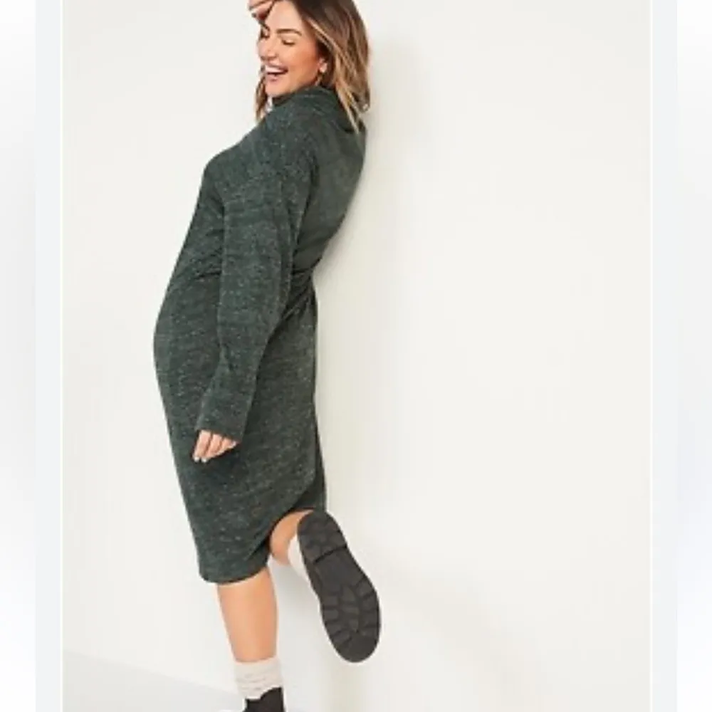 NWT Old Navy Long-Sleeve Turtleneck Midi Sweater Shift Dress Size XS - Image 2