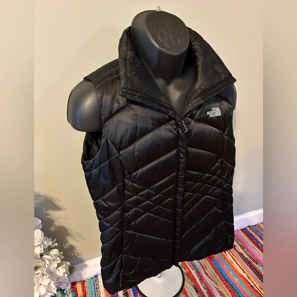 The North Face 550 Puffer Vest Jacket Ski Snow Winter Snowboard Black Medium - Image 3