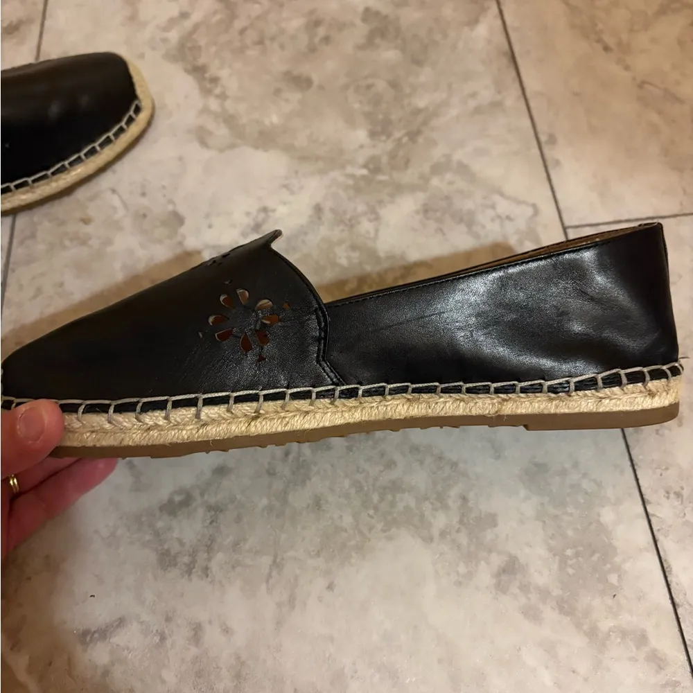 Gillian Leather Slip-On Espadrille Flats - Image 11