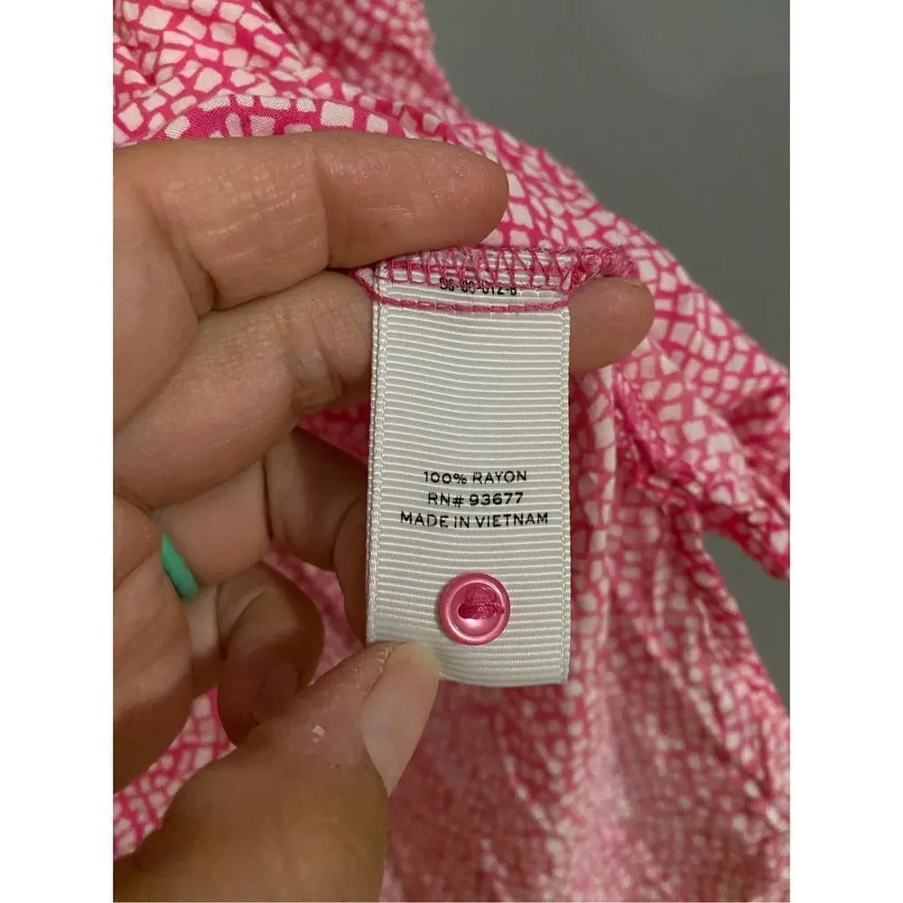 Stylus High Low 3/4th Sleeve Top Size Medium Pink - Image 4