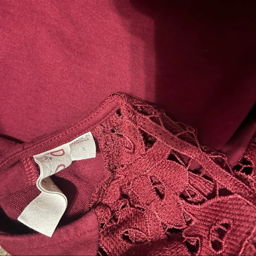 Anthropologie Dolan Left Coast Lace Sleeve Top - Image 5