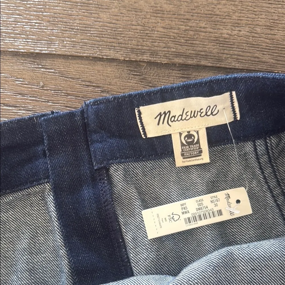 Madewell Denim Seamed Mini Skirt - Image 2