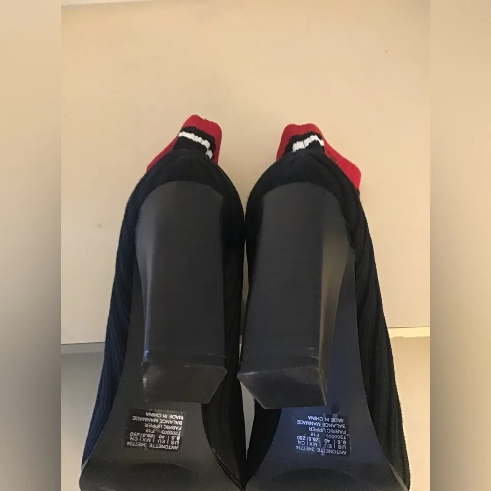 women black knit rib Antonette heel boots US 9.5 - Image 5