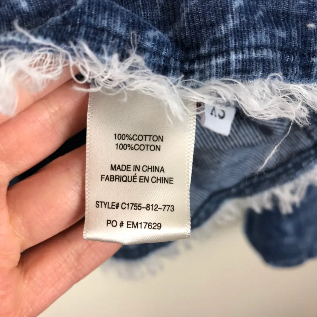 Blue Corduroy Velvet Top Long Sleeve - Image 8