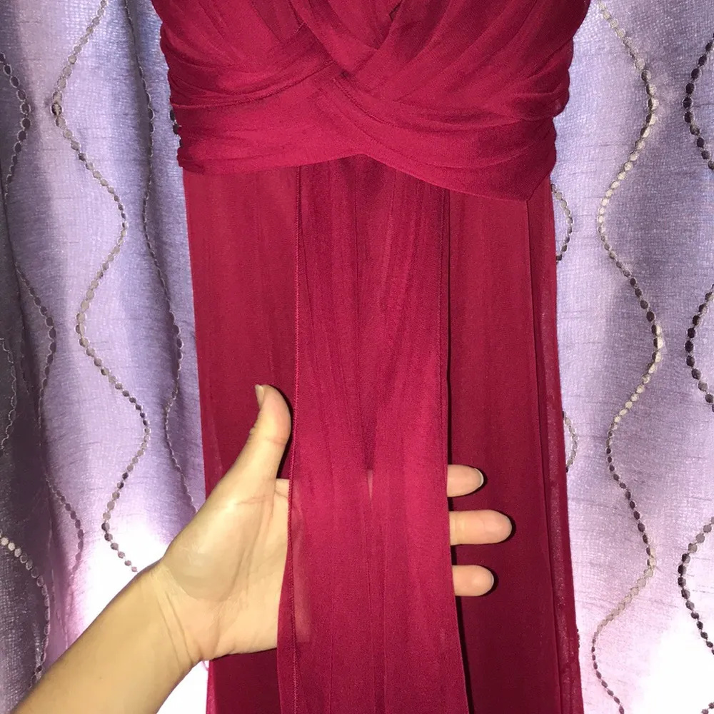 Holiday Season Ready! ❤️RASPBERRY❤️ Sweetheart Elegant Lightweight Red Dress - Image 3