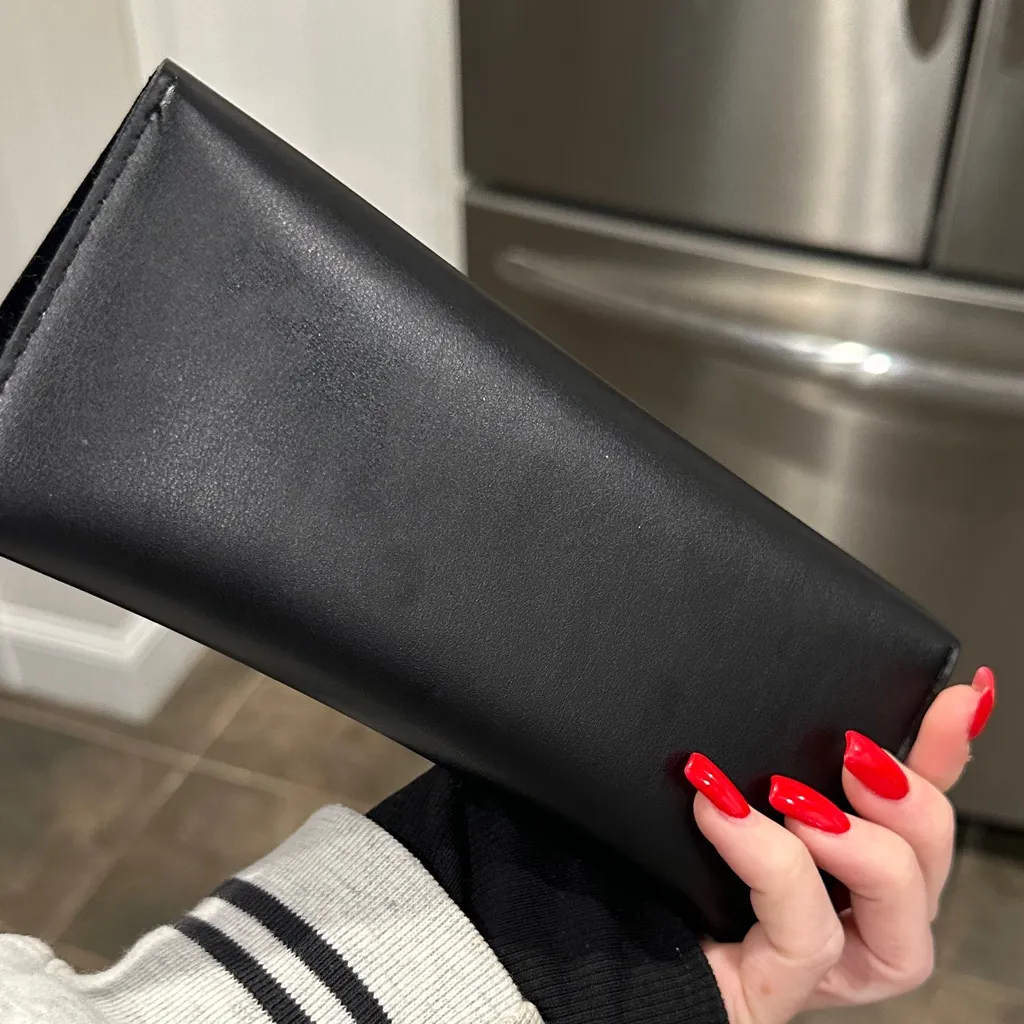 Black AllSaints Leather glasses case - Image 3