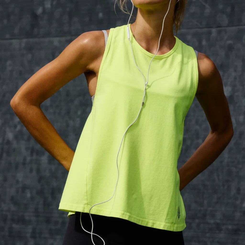 FP Movement by Free People Hot Shot Twist Tank in Highlighter Yellow Sz M NWT - Image 4