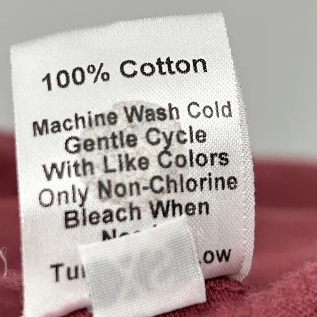 Wilt Womens Burgundy Mauve Long Sleeve V Neck Asymmetric Cotton Shirt Top Sz XS Red - Image 6