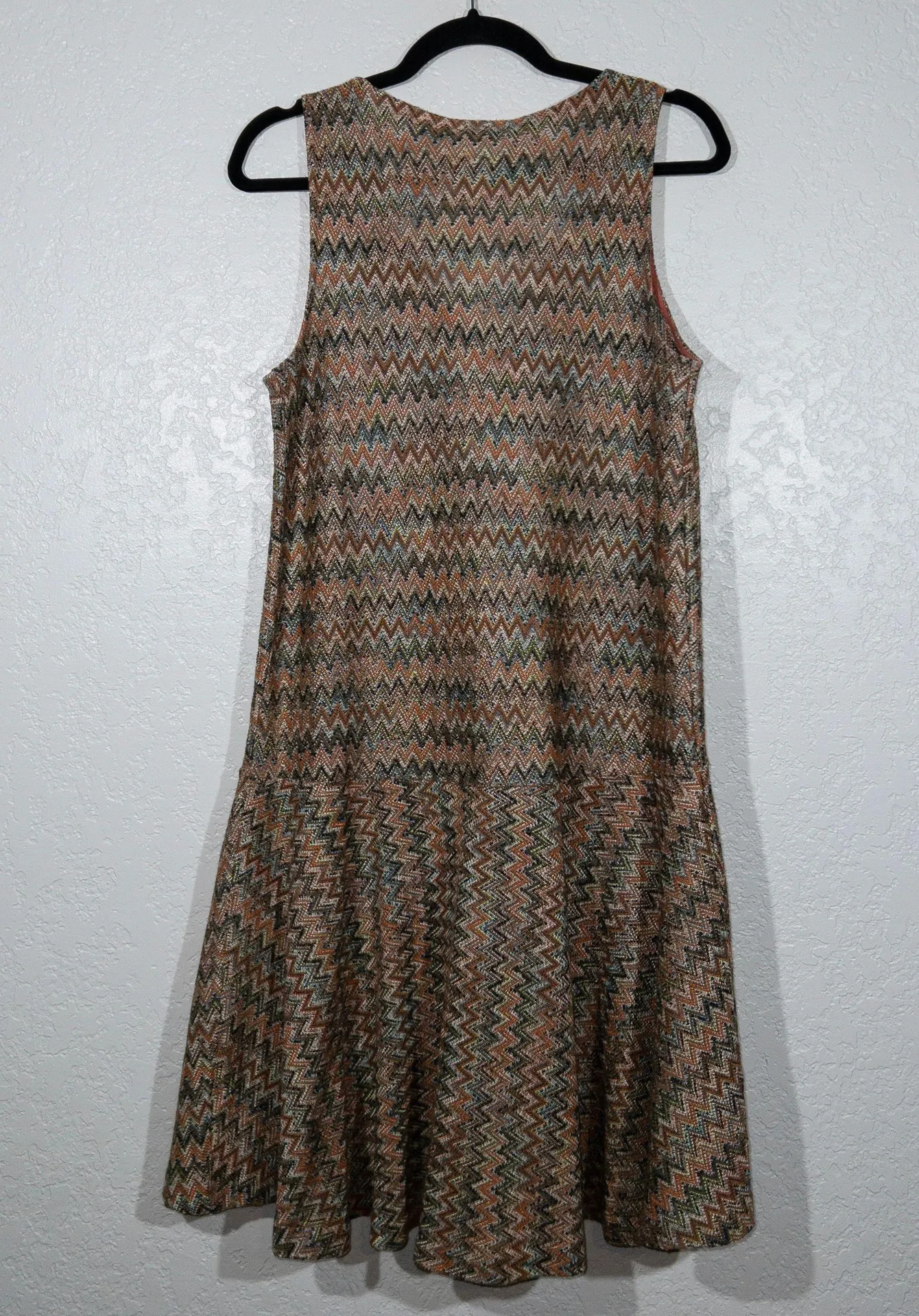 Maeve x  Orange Knit Chevron Dress Size Small - Image 7
