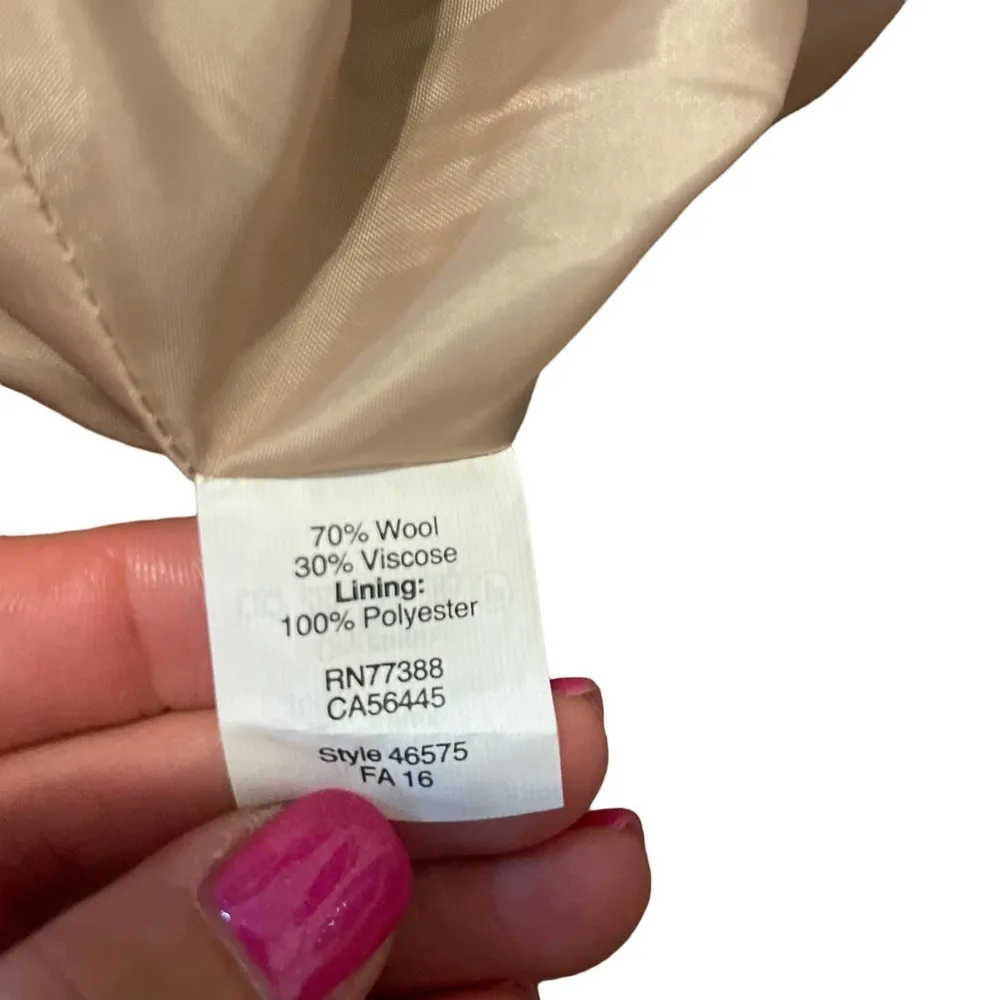 J.Crew Tan Wool Outside Lined Inside The Pencil Skirt 6 - Image 5