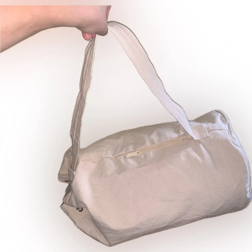 Knitting Crochet Project Beach Pool Bag Cotton Drawstring Duffle Sling Shoulder - Image 4