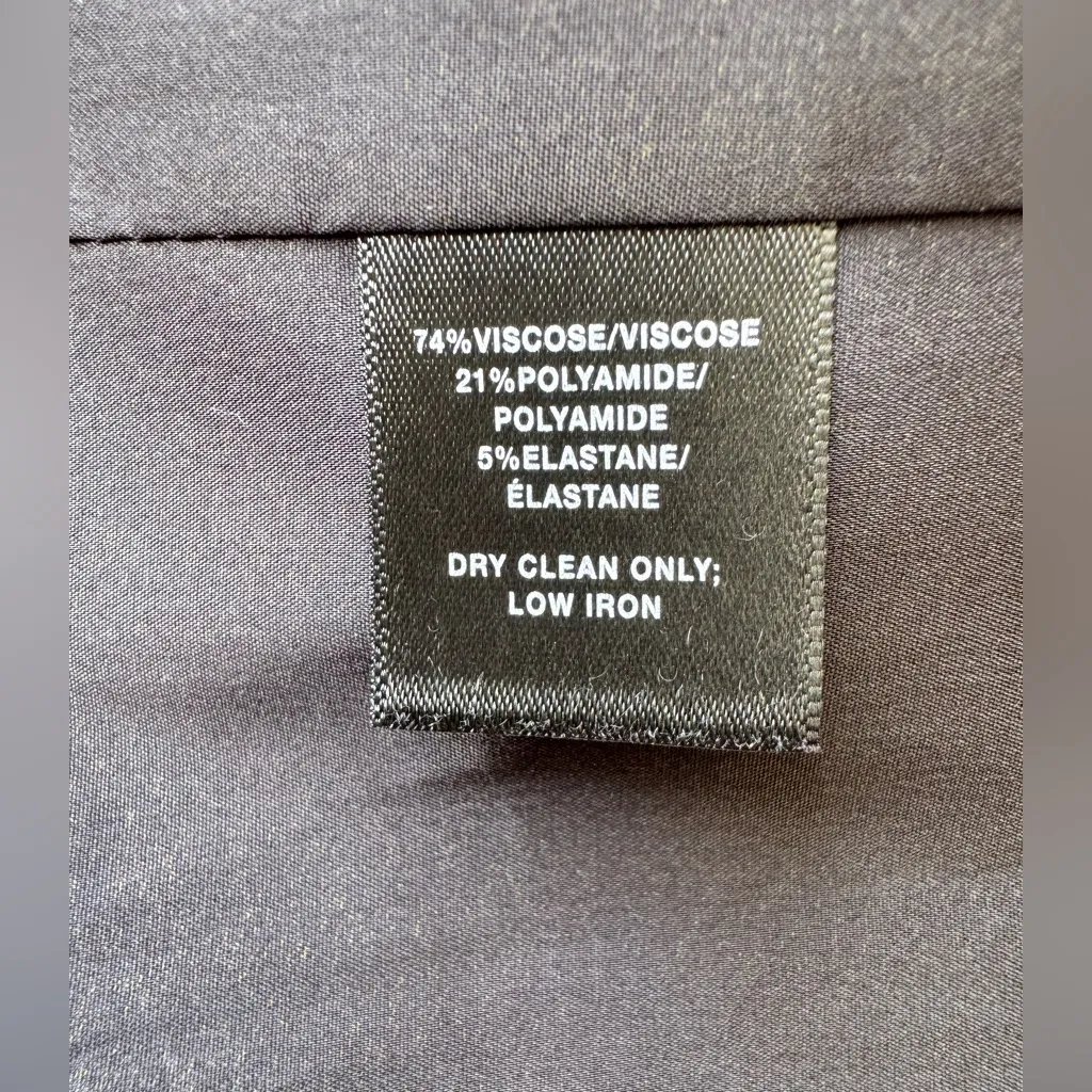 Lafayette 148 Black White Striped Blazer Jacket Size 14 Stretch work office - Image 3