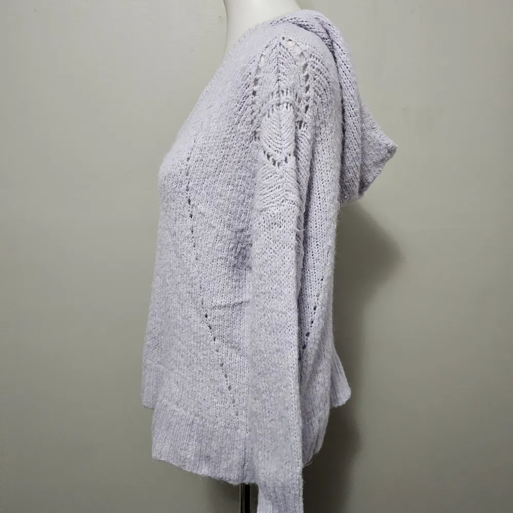 American Eagle Lavender Jegging Hooded Sweater Size Small - Image 5
