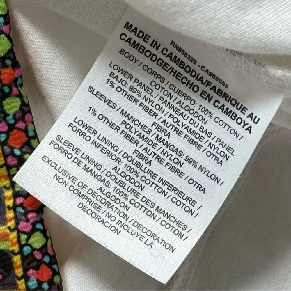 Nike x Liberty Of London Collection White Crewneck Short Sleeves T-Shirt Medium - Image 8