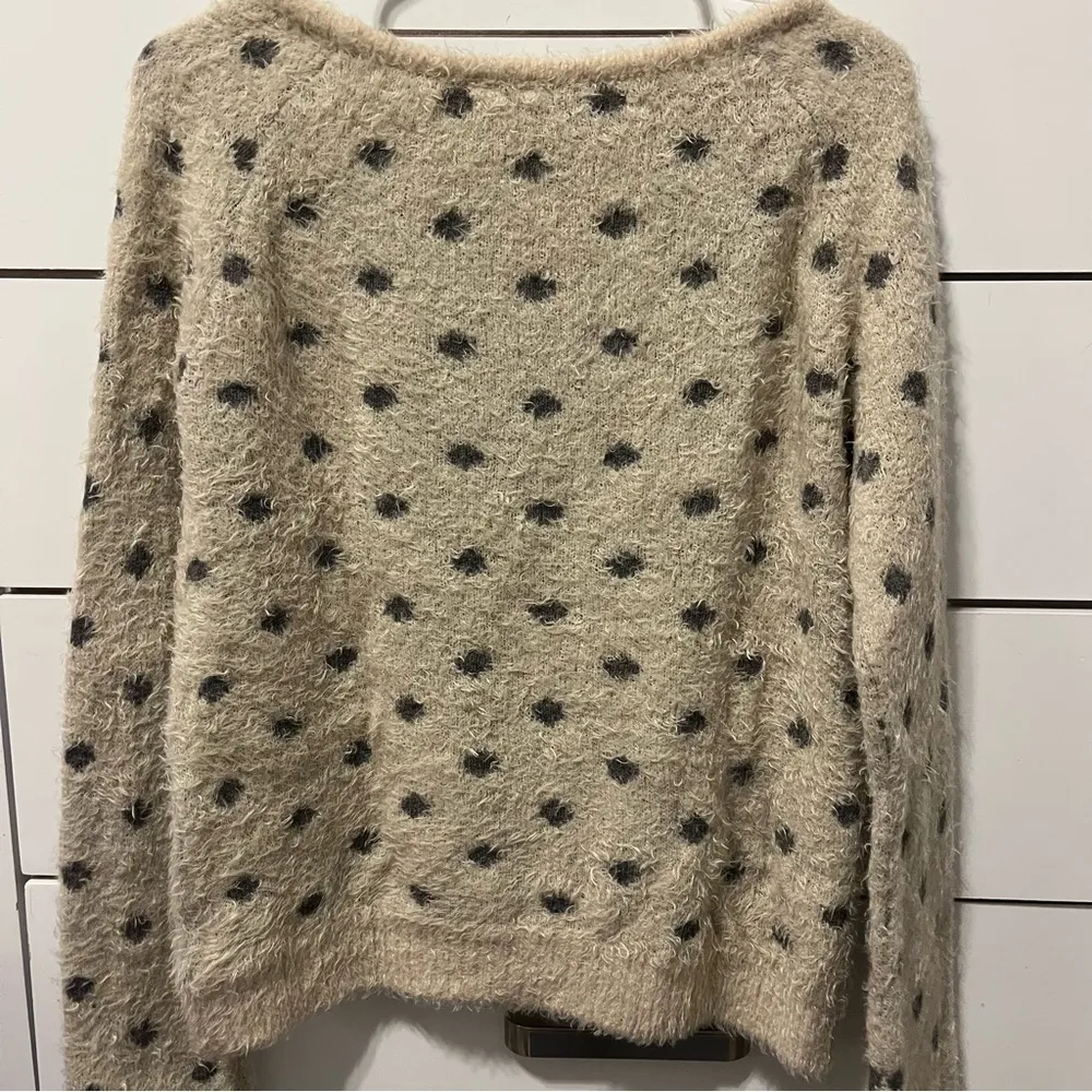 Anthropologie Moth Dotted Woolly Sweater Tan Size L - Image 3