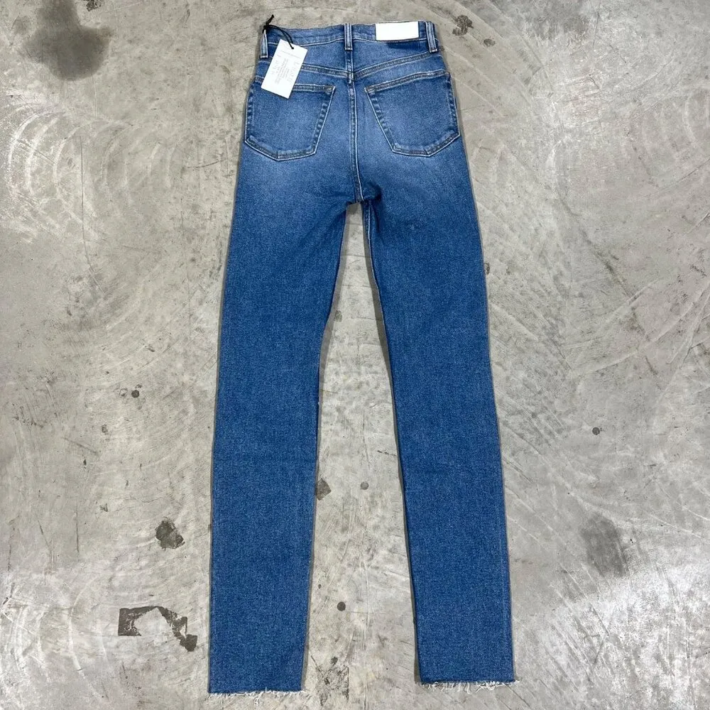 NWT RE/DONE 90s ULTRA HIGH RISE SKINNY W/ RIPS SZ 25 - Image 6