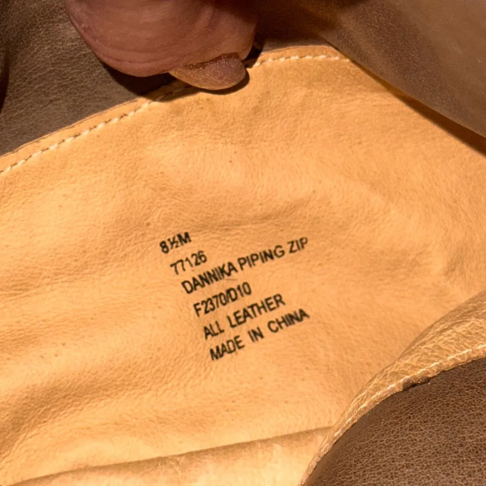 Frye Leather Dannika Piping Zip Tall Riding Boots Size 8.5 - Image 6