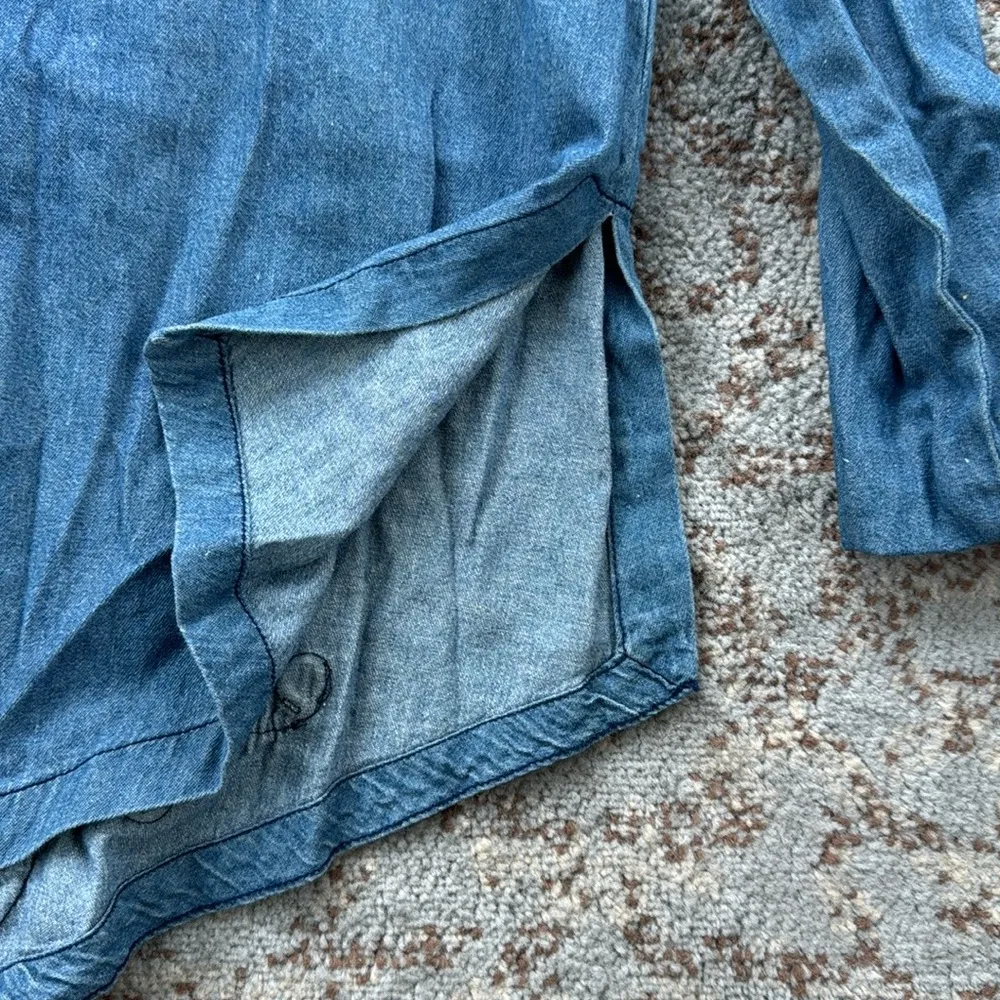 Vintage d.f. II Denim Button Down Top & Pants Set Blue 16 - Image 8