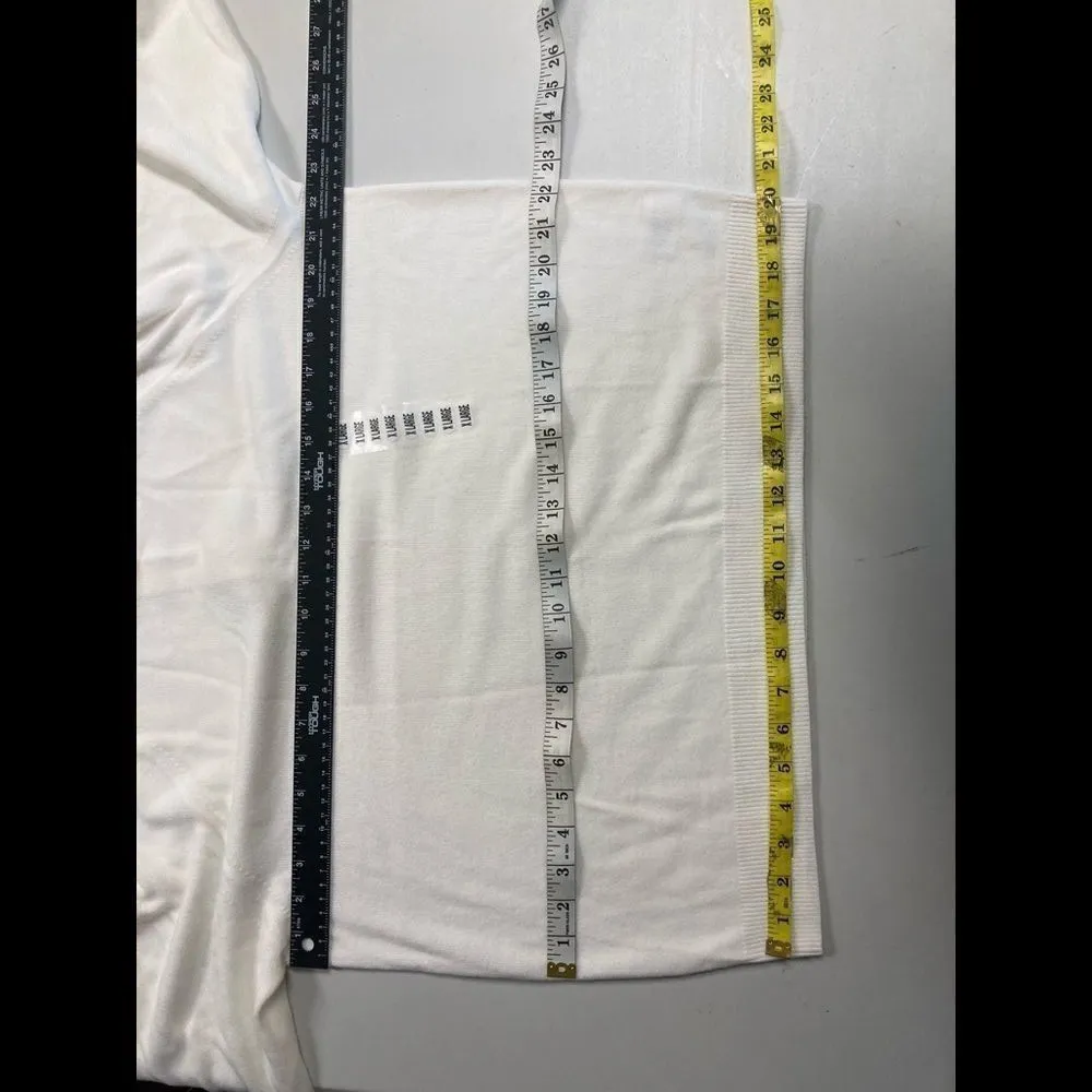 DESIGNER ORIGINALS,Women’s White XL Sweater, Back zipper closure, New with tags - Image 3
