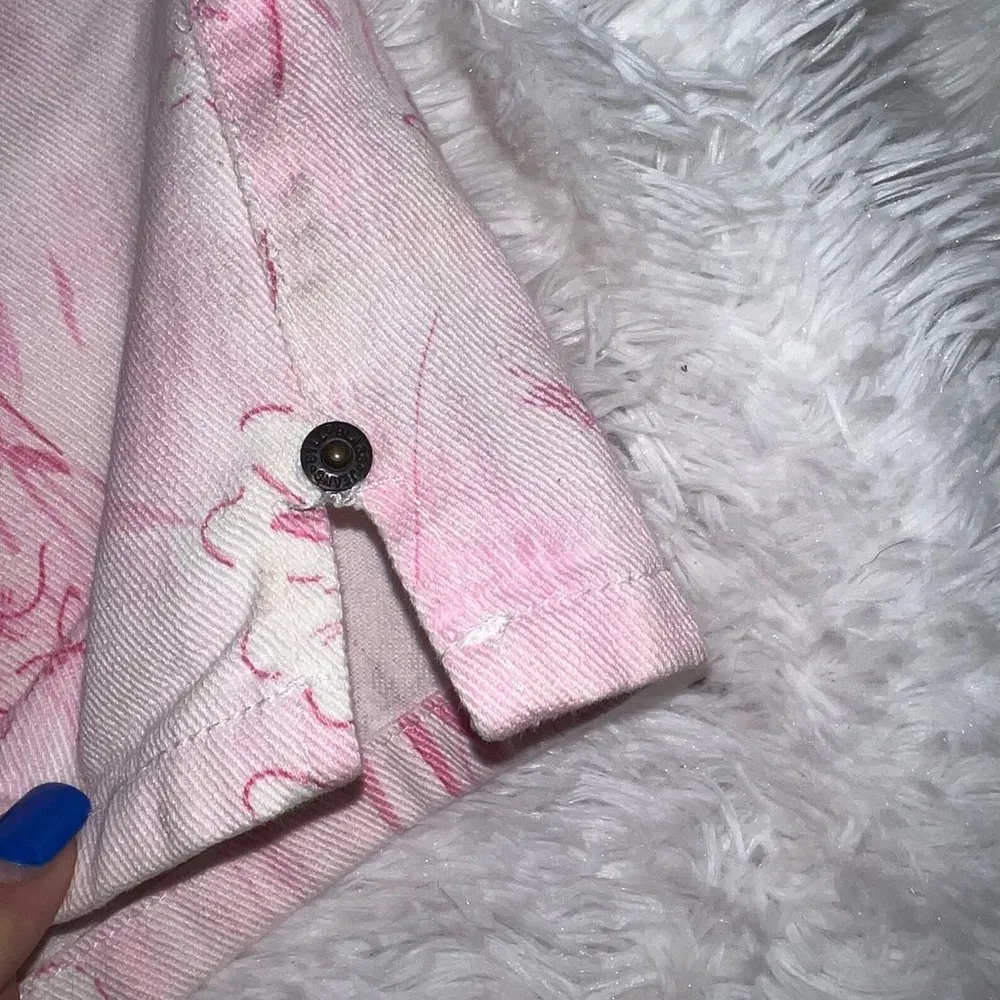 Bill Blass Vintage Floral Butterfly Print Pink 90’s Mom Short size 14 Y2K - Image 4