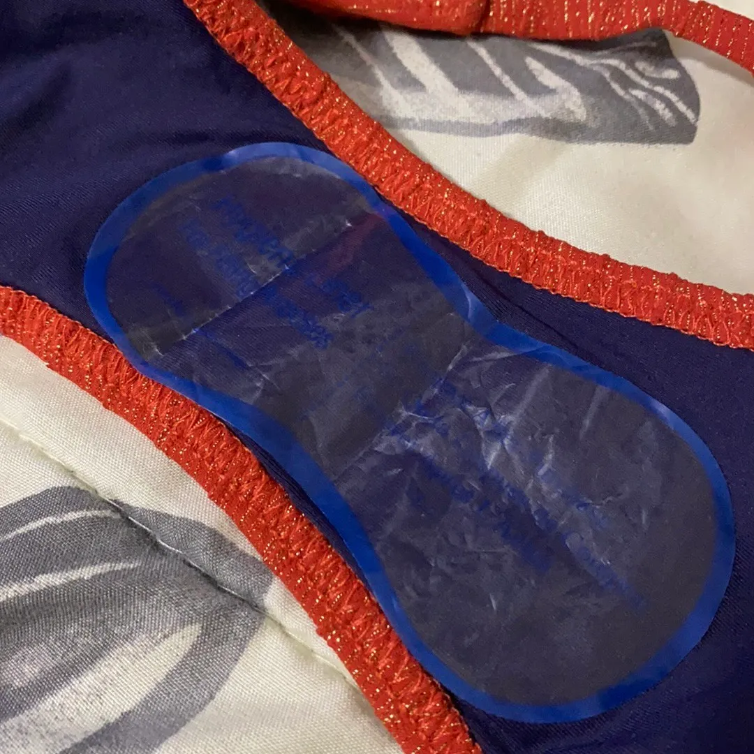 Sparkly Burnt Red Orange Bikini Bottom - Image 5