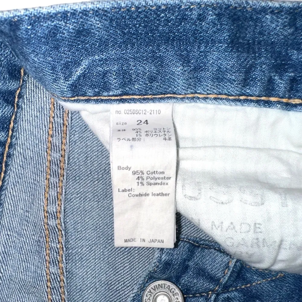 MOUSSY Vintage Lenwood Cropped Distressed Skinny Jeans 24 - Image 4