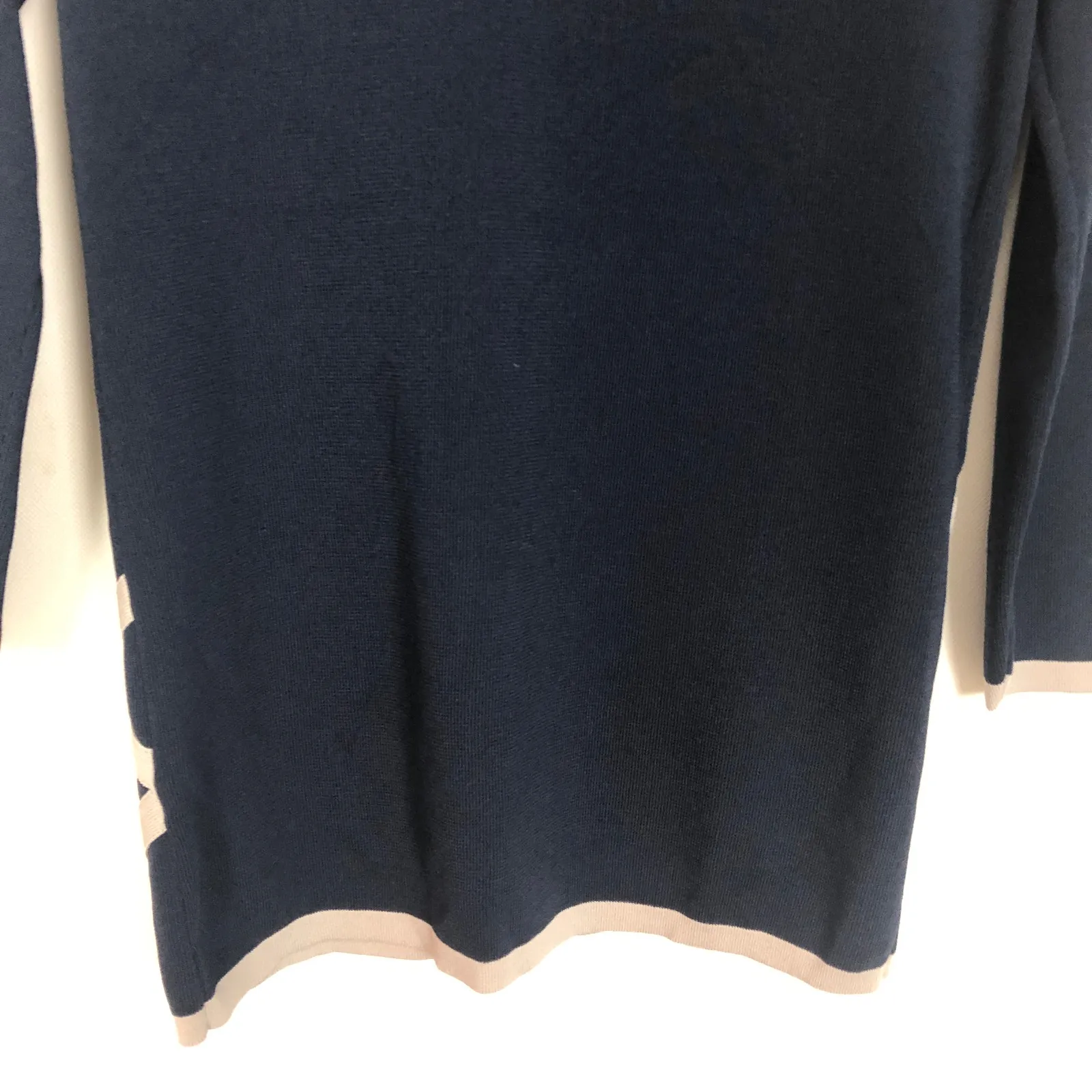 Grace Button Down 3/4 Sleeve Cardigan Sweater Size XS Blue - Image 8