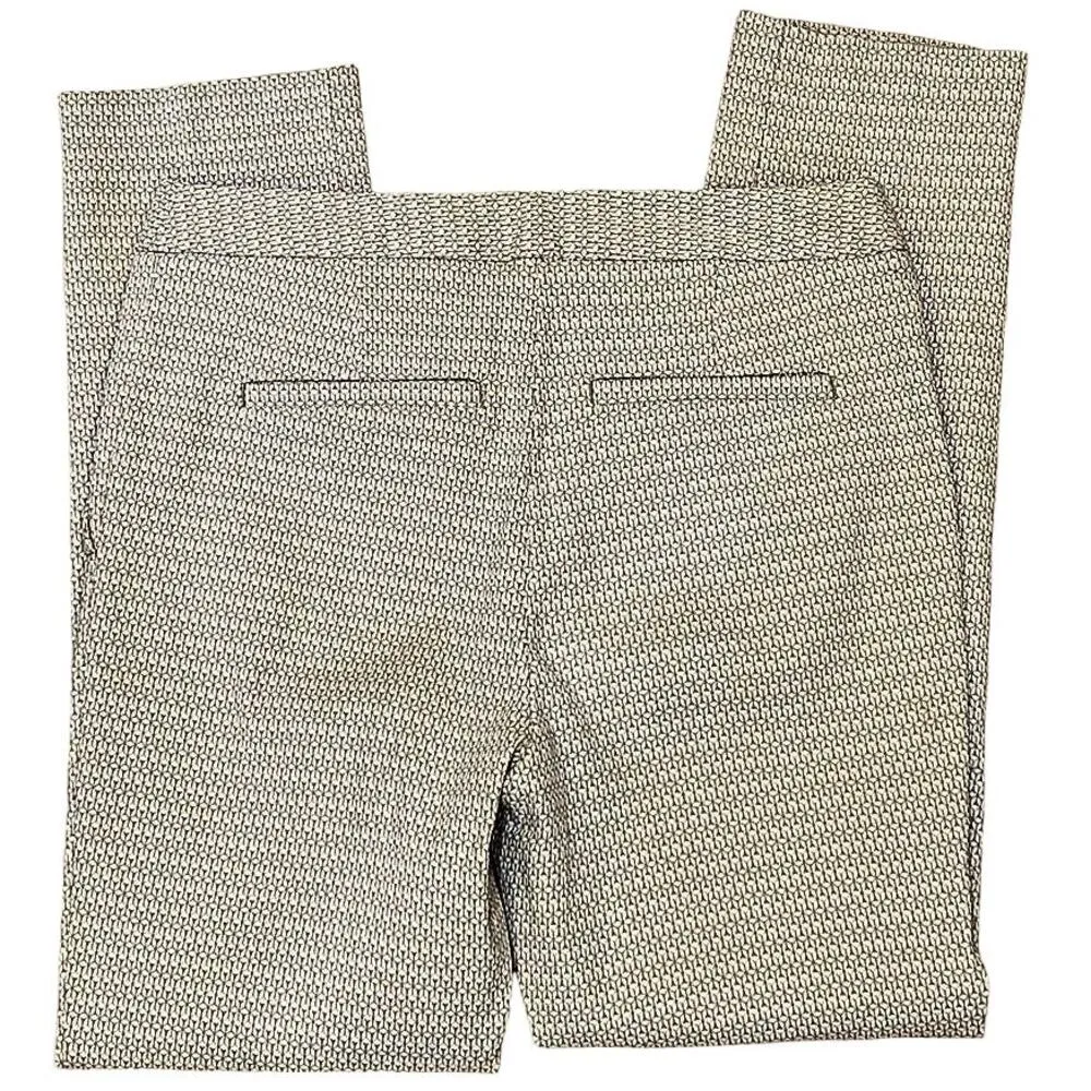 MARIO SERRANI Tan Printed Casual Office Dress Pants Made In Italy ~ Women's 6 - Image 3