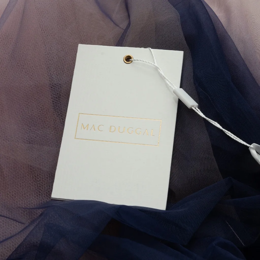 Mac Duggal - Ombre  Tulle A-Line Midi Dress 20403 - Image 14