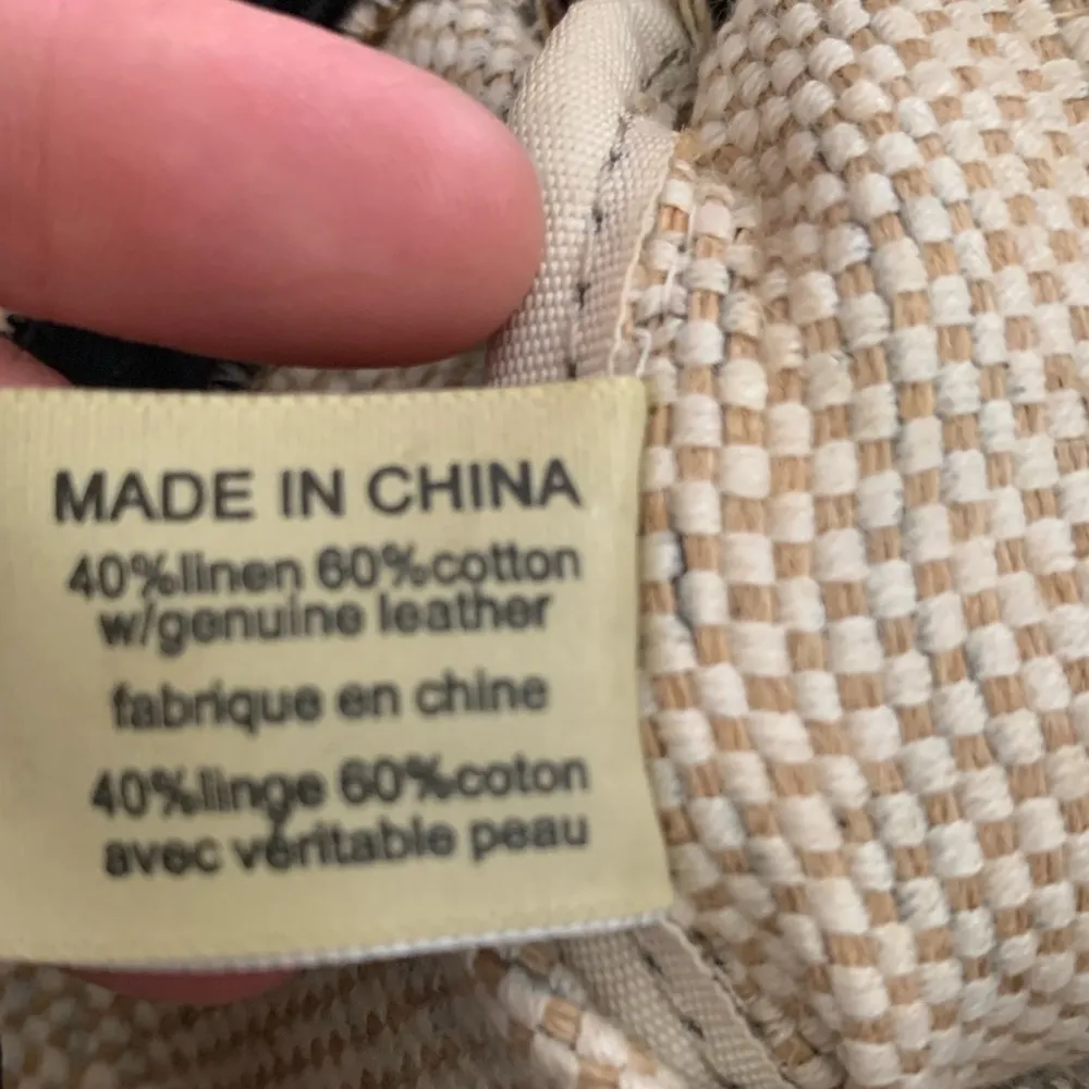 Set of 3 Rafe New York Small Wristlet Bags Tribal Ethnic Boho Linen & Cotton Brown - Image 7