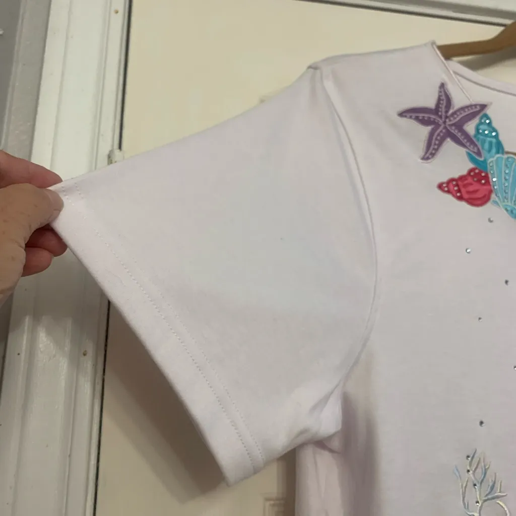 Princess Cruises Ocean Beach Themed White Short Sleeve XXL Shirt. 2185 - Image 4