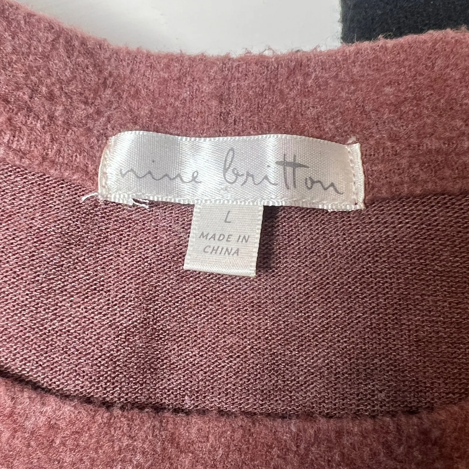 Nine Britton Women L Colorblock Sweater Rust Gray Black Neutralcore Minimalcore - Image 4