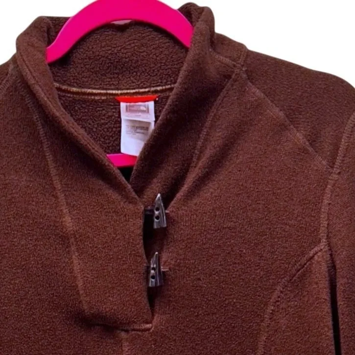 The North Face Fleece Pullover Sweater Brown Medium - Image 3
