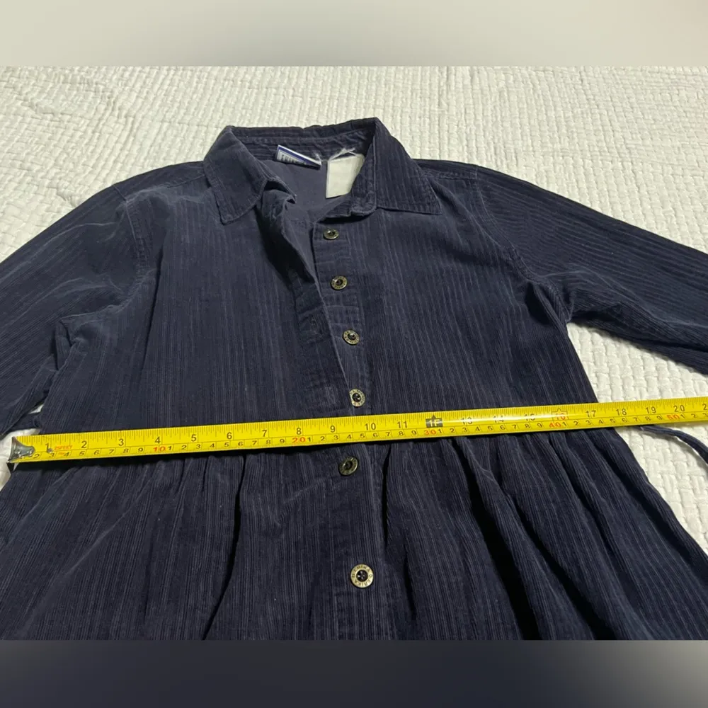 ERIKA & CO, Navy Blue Corduroy Button - Image 3