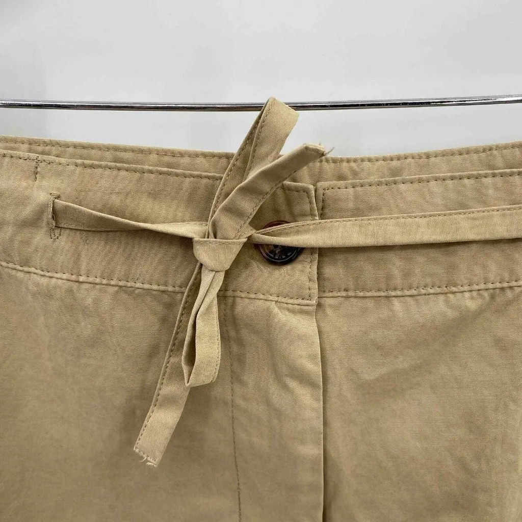 Orvis Pants Womens 10 Tan Khaki Cotton Polyester Blend Tie Waist Pockets - Image 2