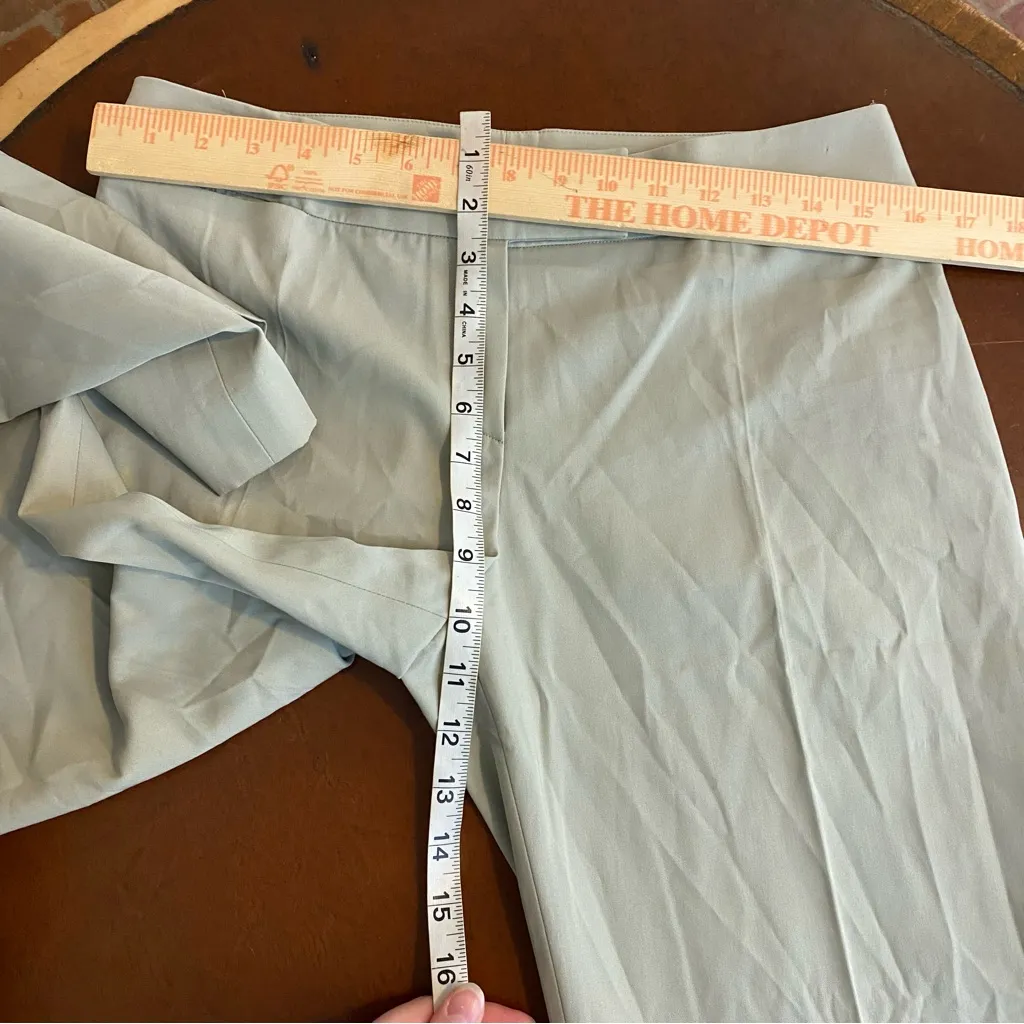 Lanvin Paris 100% Cotton Pleated Trouser Pant Size 42 US 10 light gray career - Image 5