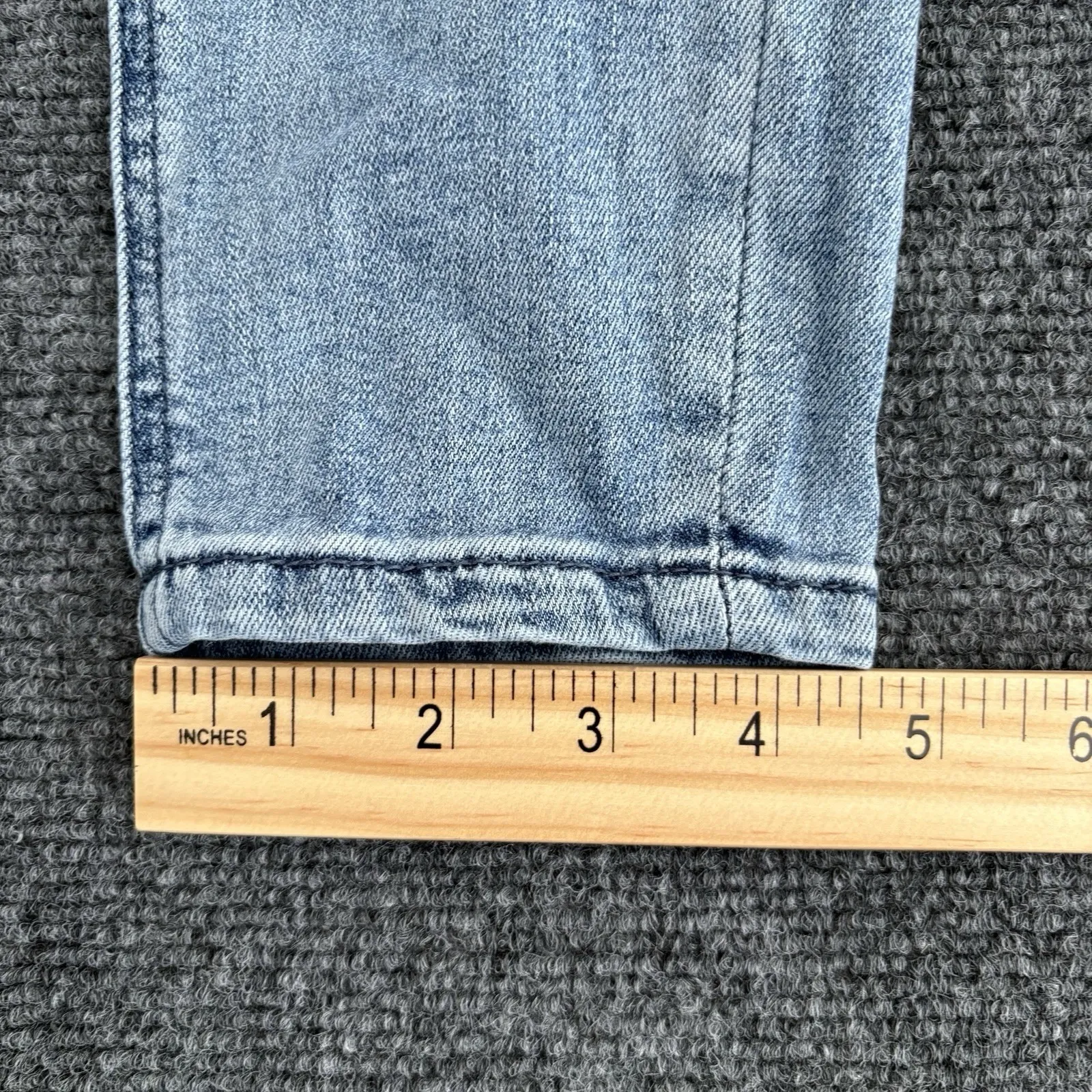 Barbell Apparel Jeans Womens 25x29.5 Blue Light Wash Slim Skinny Stretch Denim Size 25 - Image 12