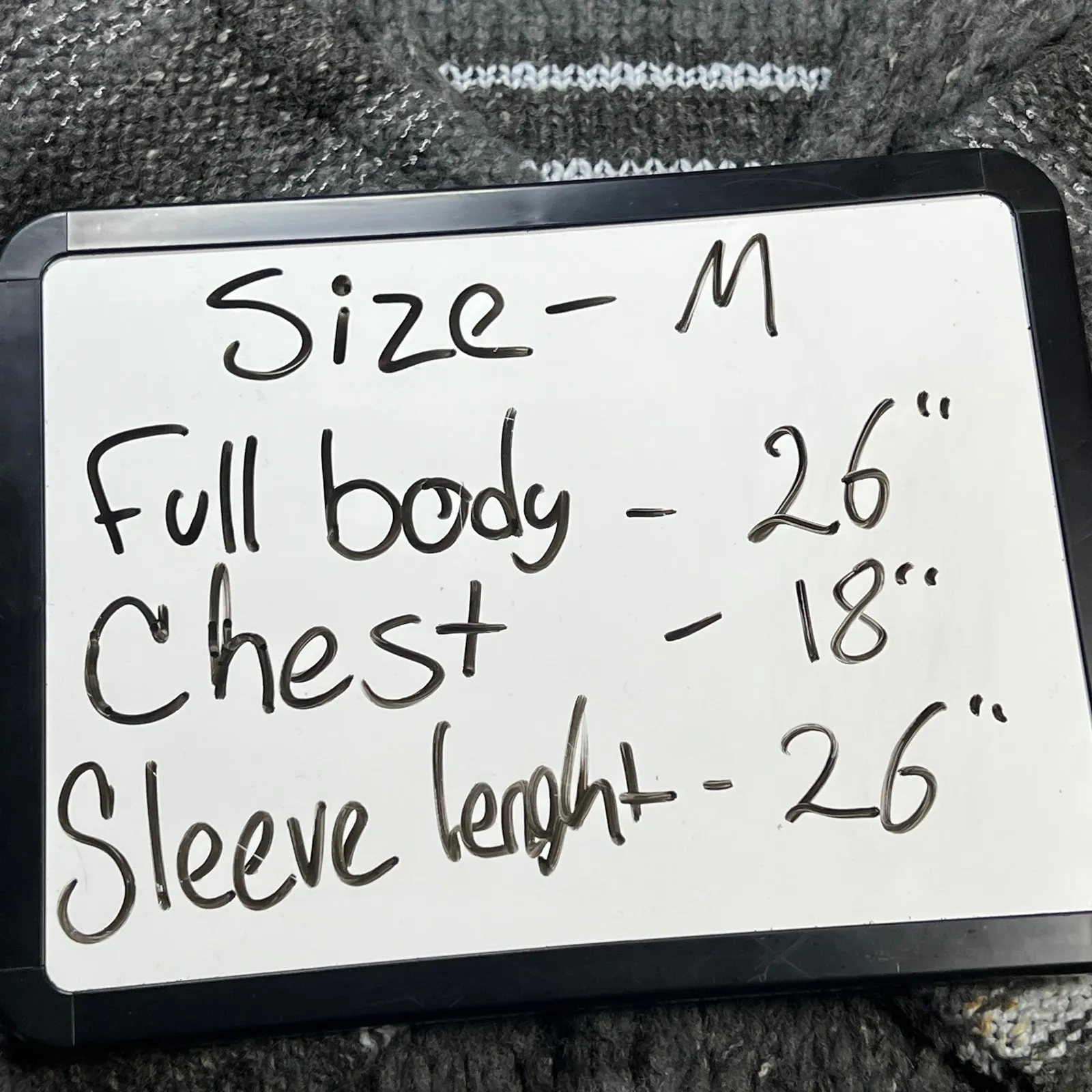 Free People Striped Knit Cardigan Button Up Sweater Gray Blue Oversized Medium - Image 11