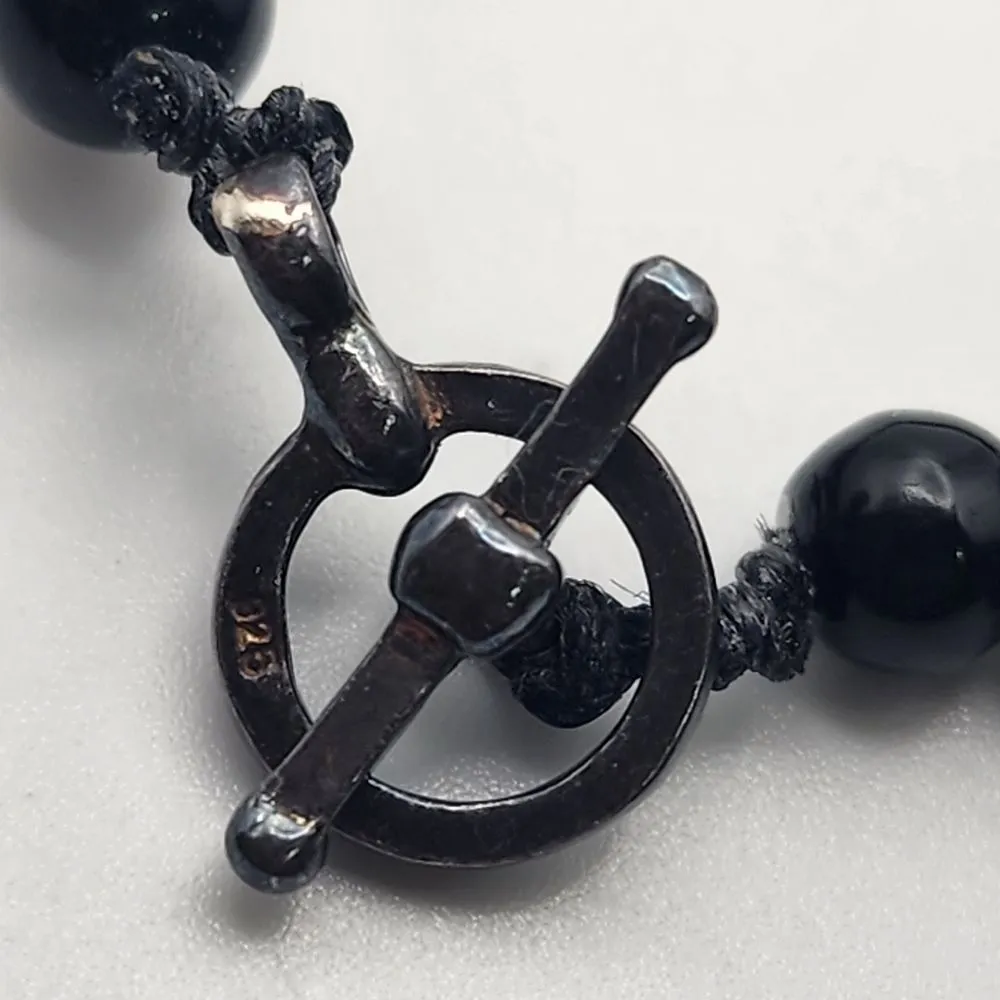 Sterling Silver & Black Glass 3 - Image 5