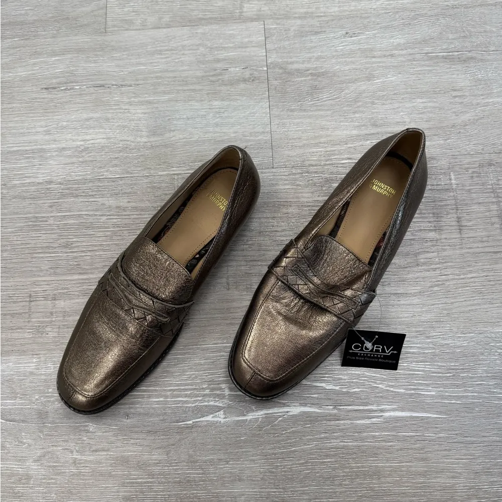 Johnston & Murphy Woven Detail Loafers - Size 9 - Image 3